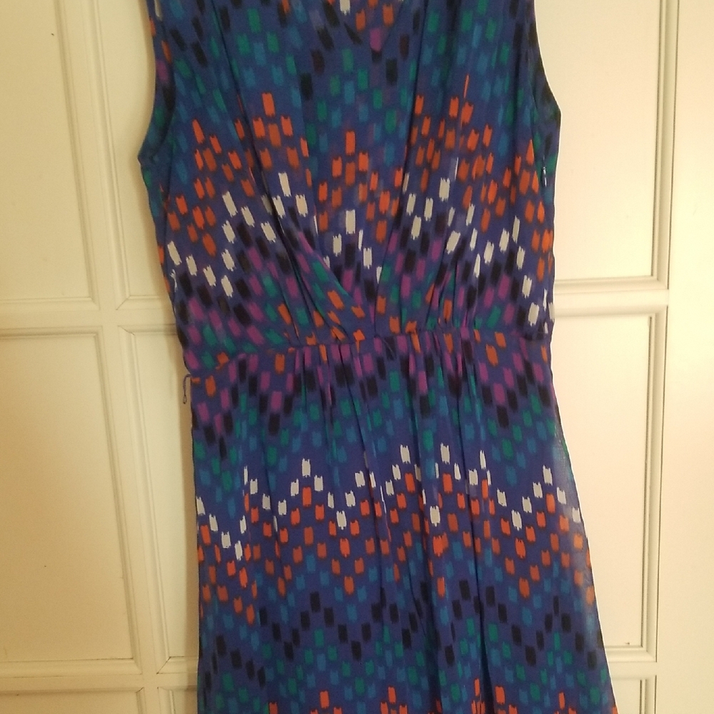 Calvin Klien Colorful Patterned Sleeveless Dress